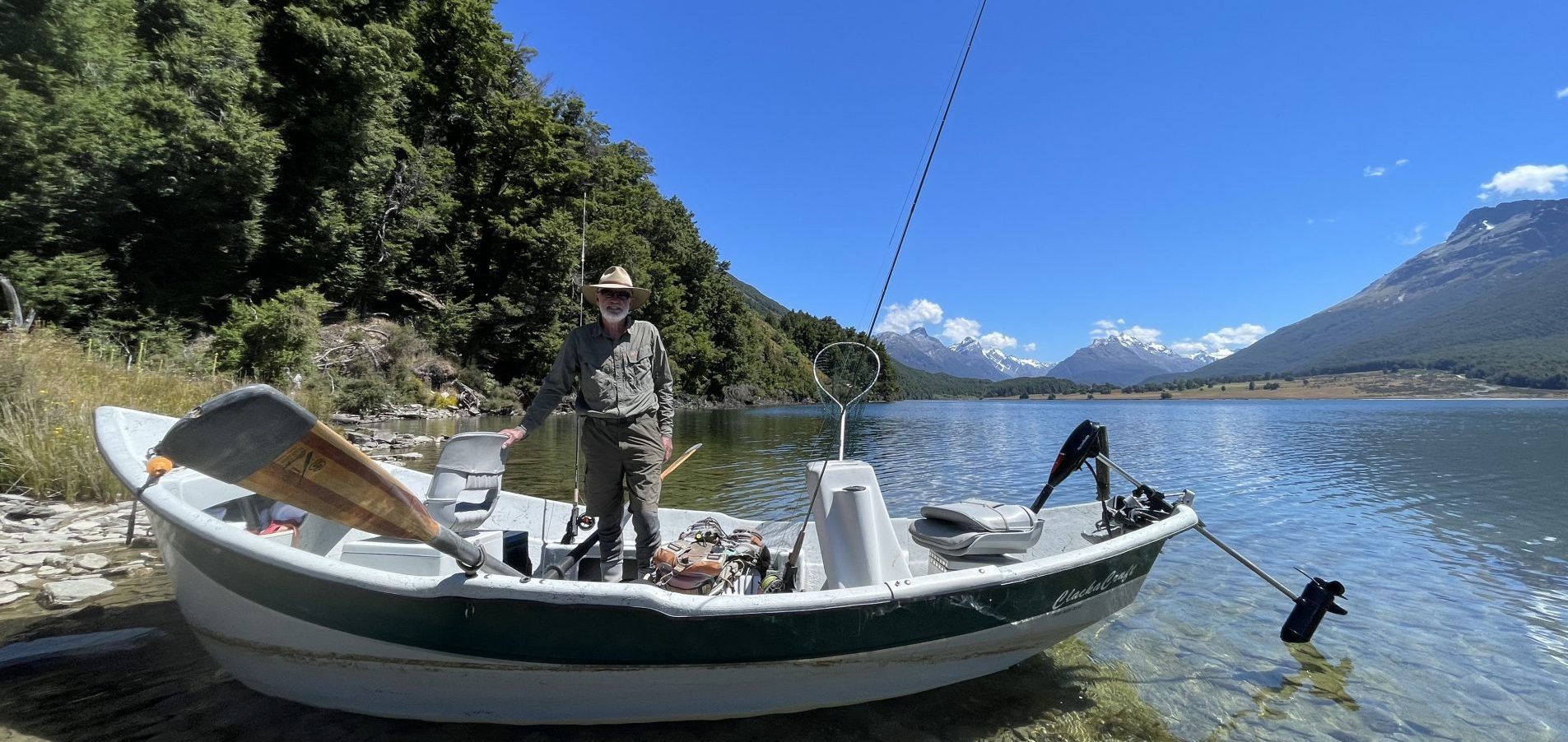 Drift boat Queenstown Fishing